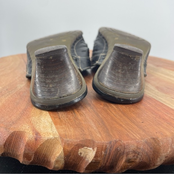 Pikolinos Leather Slides Mules Kitten Heel Cutout Contrast Stitch 38 (US 7.5-8) - Picture 12 of 13